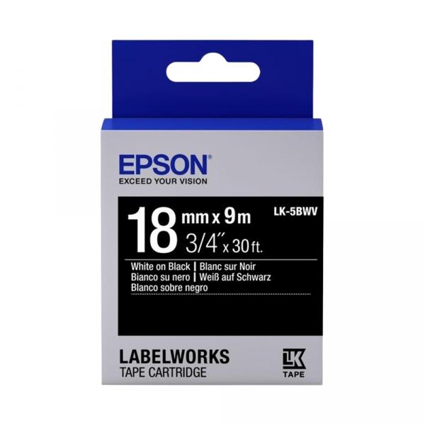 Epson LK5BWV Black-White 18mm/9m в Ташкенте - фото