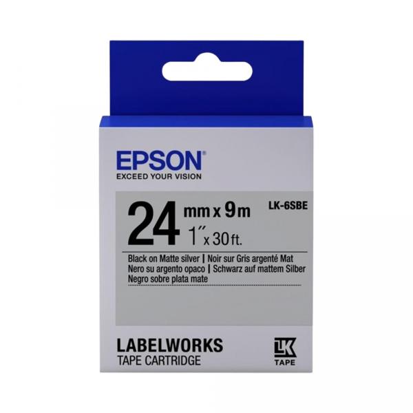 Epson LK6SBE Silver-Black 24mm/9m в Ташкенте - фото
