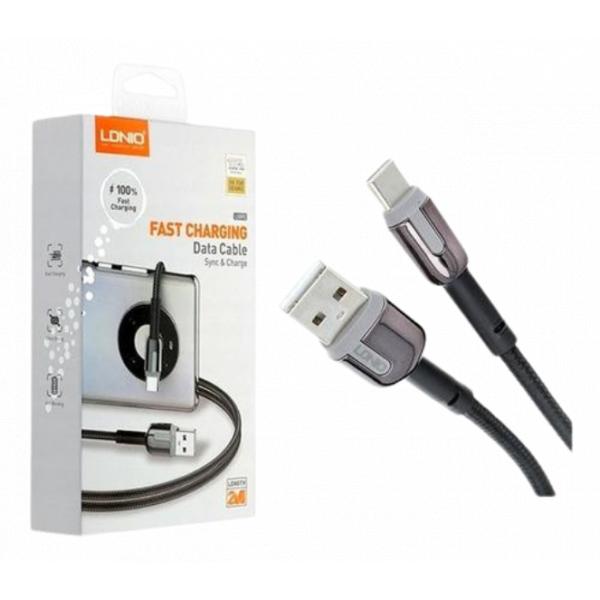 LDNIO Fast charging Sync&Charge USB - Lightning 2m в Ташкенте - фото