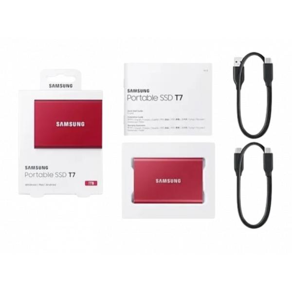 Samsung T7 Red / 1TB в Ташкенте - фото
