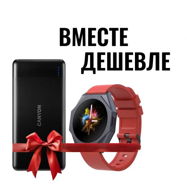 Canyon Otto SW-86 Red + PB-107 10000mAh Black в Ташкенте - фото