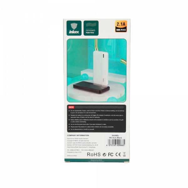 Inkax PB-01A 10000 mAh Black в Ташкенте - фото