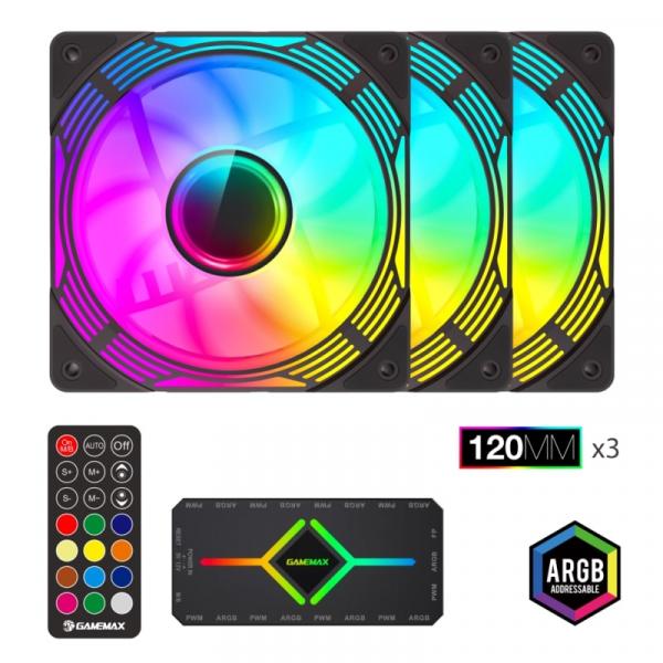 Gamemax KF300 3in1 120mm Black Toshkentda - fotosurat