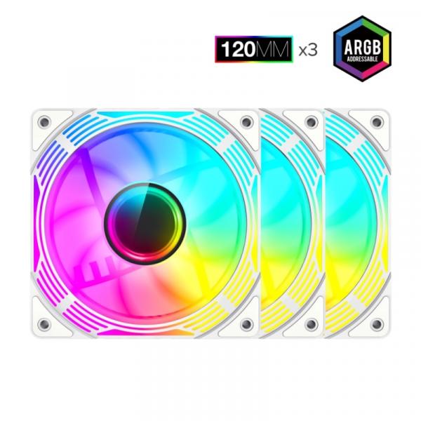 Gamemax KF300R 3in1 120mm White Toshkentda - fotosurat
