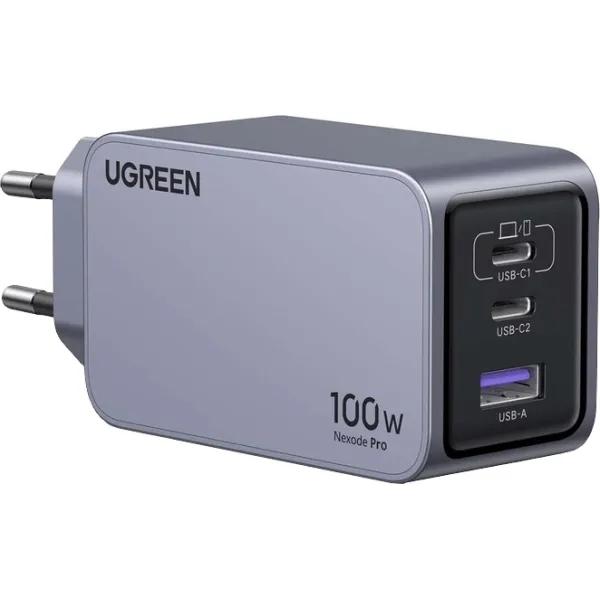 Ugreen Nexode Pro 100W 3-Port GaN Fast Charger Set EU Toshkentda - fotosurat