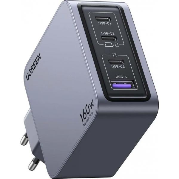 Ugreen Nexode Pro 160W 4-Port GaN Fast Charger Set EU Toshkentda - fotosurat