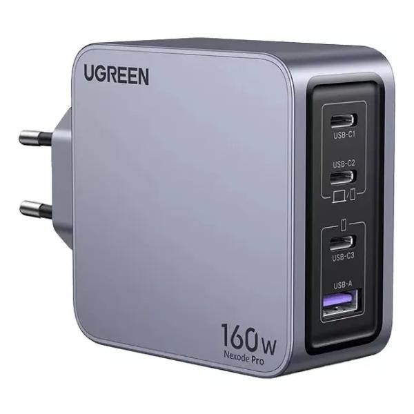 Ugreen Nexode Pro 160W 4-Port GaN Fast Charger Set EU Toshkentda - fotosurat