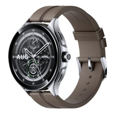 Xiaomi Watch 2 Pro Bluetooth Silver (Brown Leather Strap)