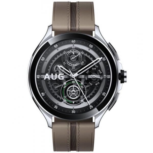 Xiaomi Watch 2 Pro 4G Silver (Brown Leather Strap) Toshkentda - fotosurat