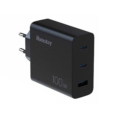Huntkey Fast charger P100 100w (Type A+ 2 type-C)