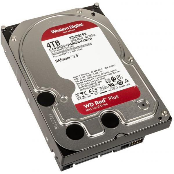 Western Digital HDD 4TB WD Red Plus 128MB, SATA III, 5400 RPM в Ташкенте - фото