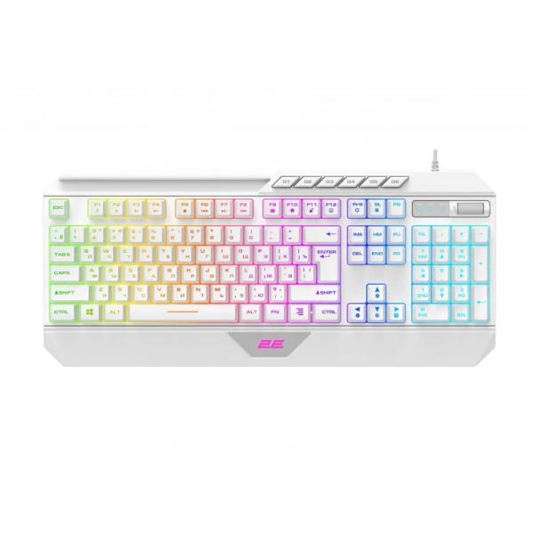 2E Gaming KG315 110key, USB-A, EN/RU, RGB, белый, в Ташкенте - фото