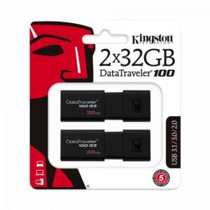 Флеш накопитель Kingston DataTraveler 100 G3 / 32GB 2-Pack в Ташкенте - фото